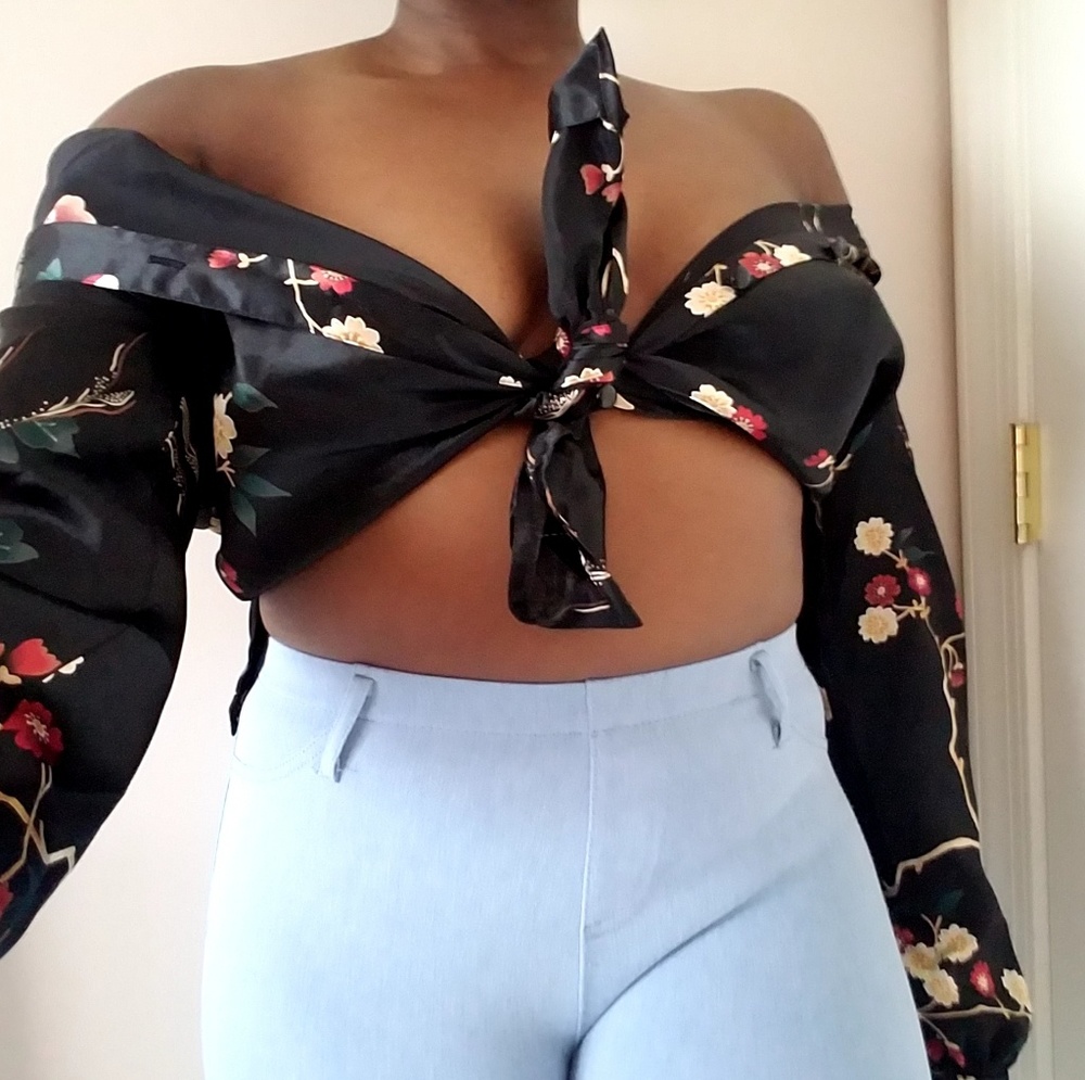 Japanese print blouses